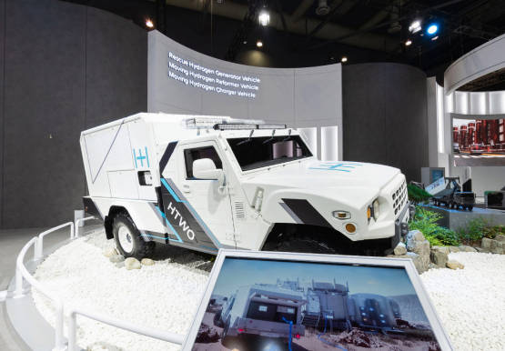 Rescue vehicle using Hyundai Motor's HTWO hydrogen fuel cell system