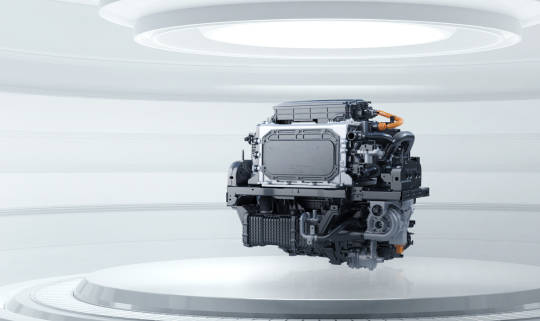 Hyundai Motor's hydrogen fuel cell system brand HTWO's eco- friendly engine