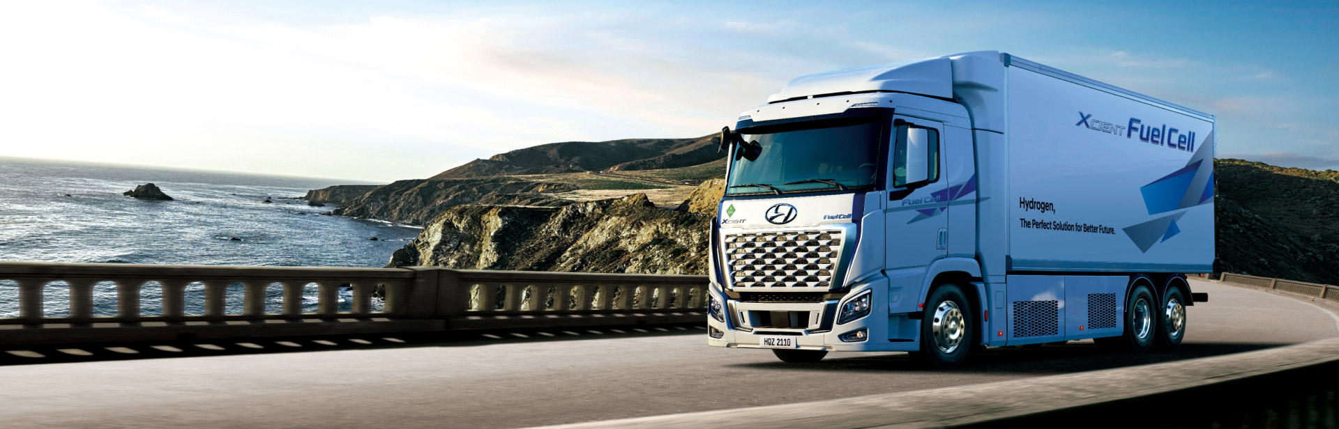 Hyundai Motor's hydrogen-electric truck, Xcient Fuel Cell