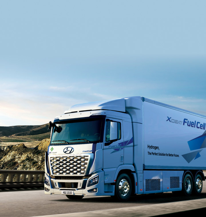 Hyundai Motor's hydrogen-electric truck, Xcient Fuel Cell