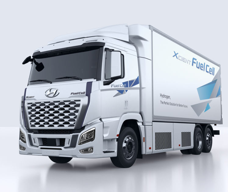 Hyundai Motor's hydrogen electric truck, Xcient Fuel Cell